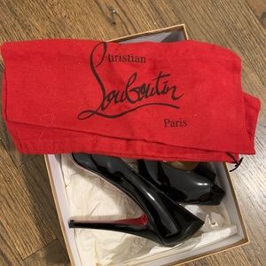 Christian Louboutin Black Patent Heels